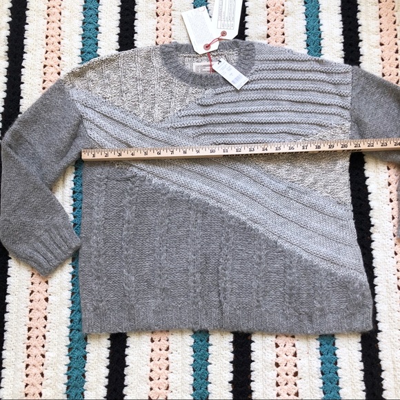 Current/Elliott Mixed Cable Sweater Chunky Knit - Picture 8 of 8